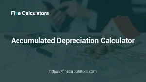 Accumulated Depreciation Calculator