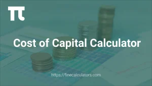 Cost of Capital Calculator