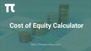 Cost of Equity Calculator