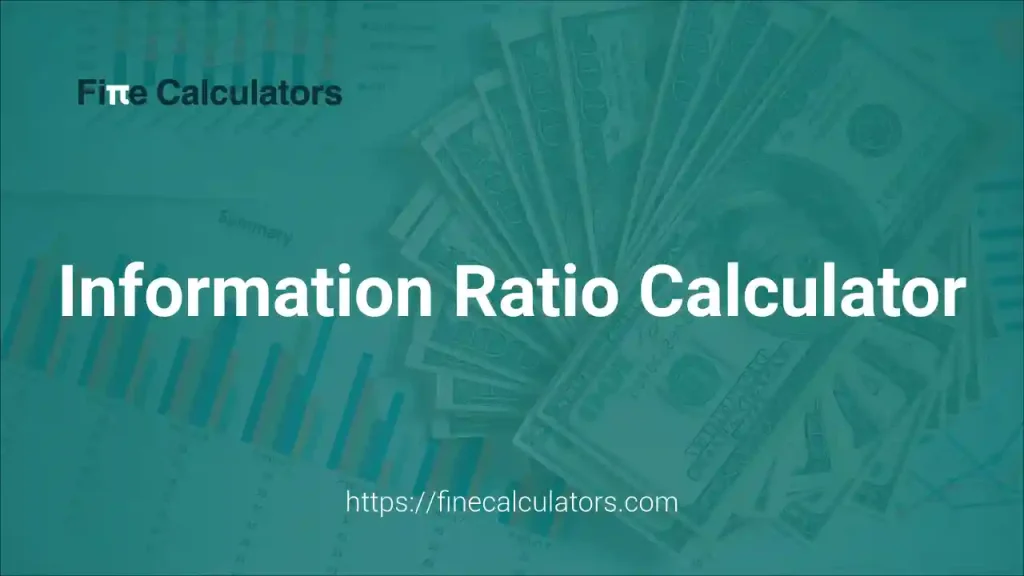 Information Ratio Calculator