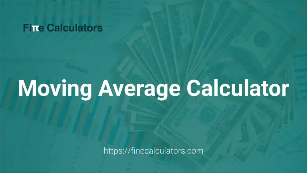 Moving Average Calculator 1 Moving Average Calculator