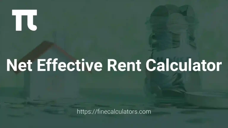 Net Effective Rent Calculator