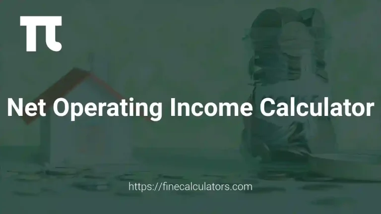 Net Operating Income Calculator