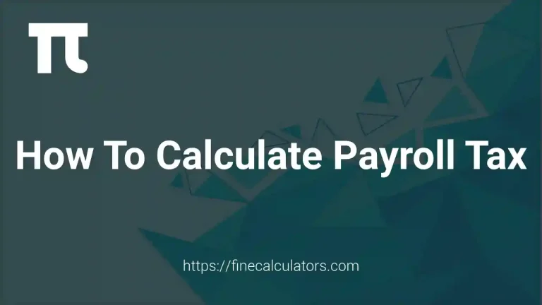 How to calculate payroll tax